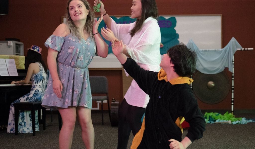 Above: The Enchanted Garden performance at YST Conservatory for children and their families from the Rainbow Centre