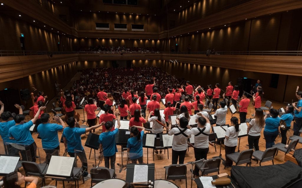 The YST Conservatory Orchestra welcoming young families into the exciting world of classical music